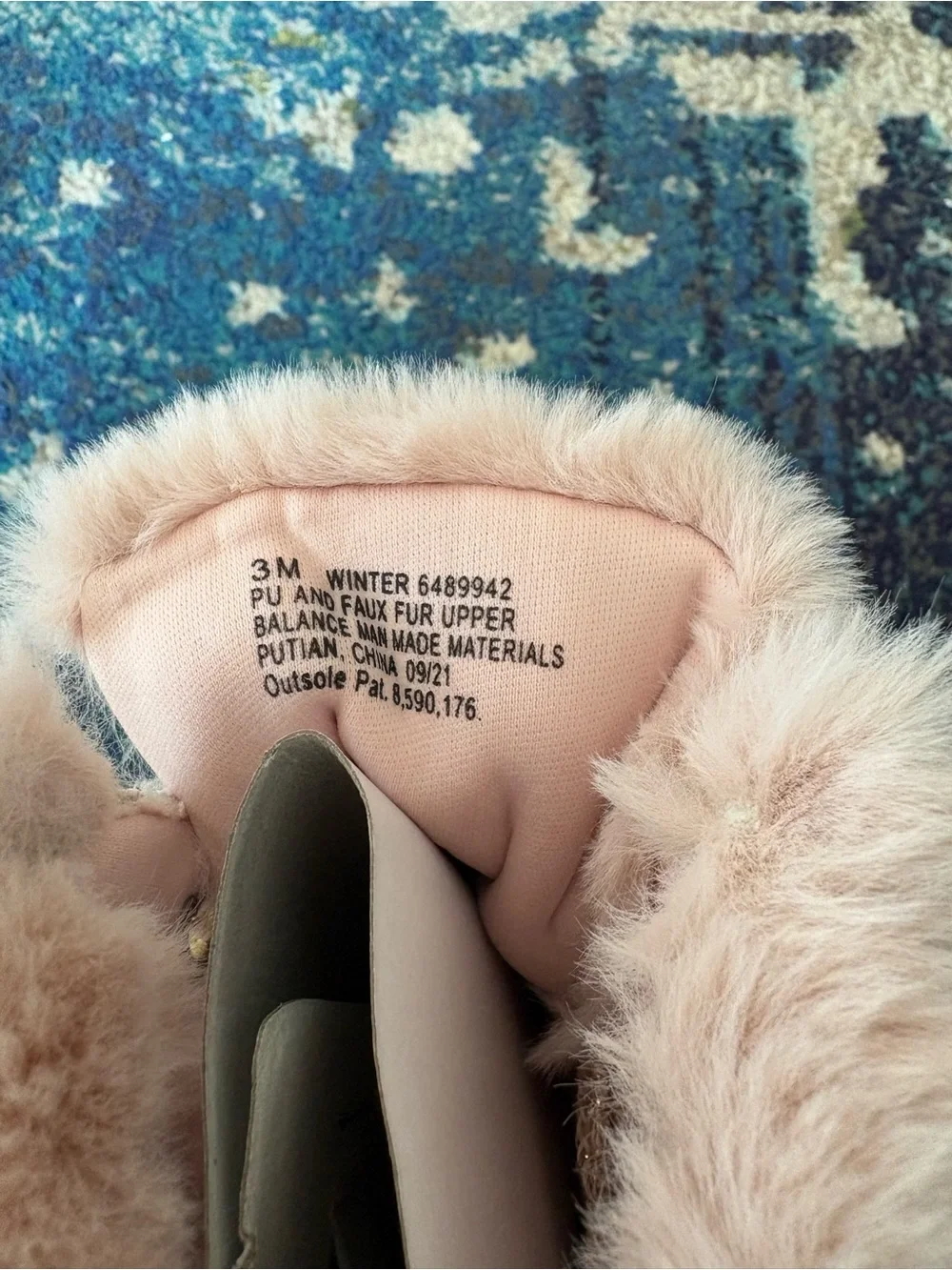 Olive & Edie Pink Glitter Faux-Fur Kids Snow Boots
